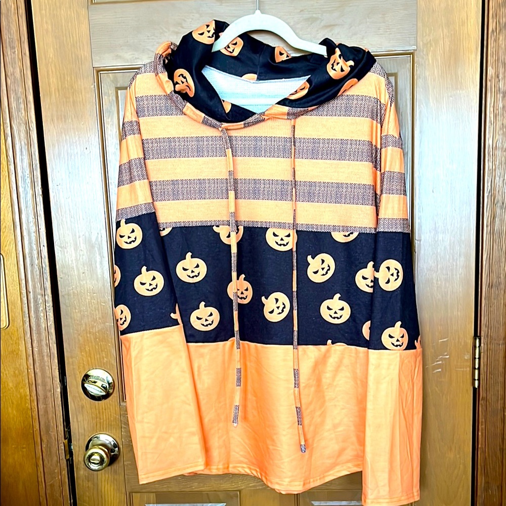 Boutique Halloween Pumpkin Hoodie